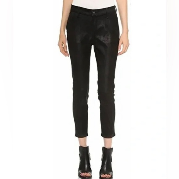 Rag & Bone Black Suede Lamb Leather pants - Picture 1 of 17